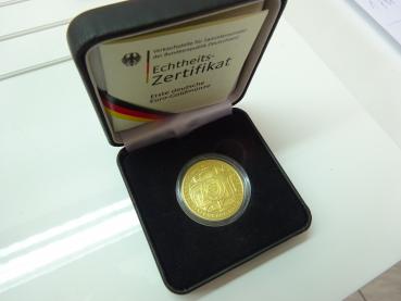 GOLDMÜNZE 100 Euro Währungsunion 2002