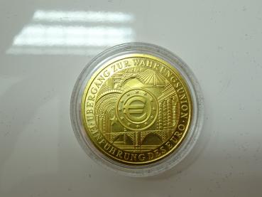 GOLDMÜNZE 100 Euro Währungsunion 2002