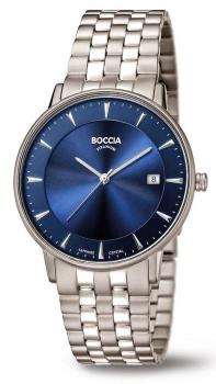 BOCCIA Herren - Armbanduhr Slim 3607-03