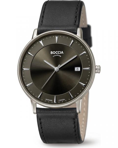 BOCCIA Herren - Armbanduhr Slim 3607-01