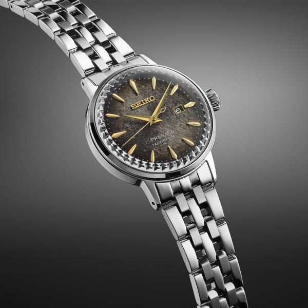 SEIKO Damen - Armbanduhr Automatik PRESAGE COCKTAIL TIME STAR BAR LIMITERTE EDITION SRE015J1