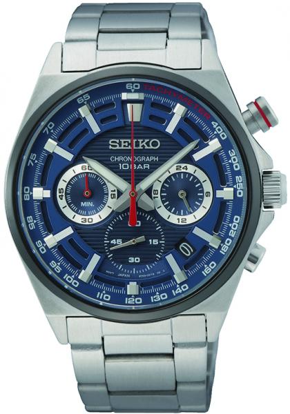 SEIKO Herren - Armbanduhr Chronograph SSB407P1