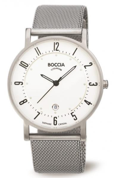 BOCCIA Herren - Armbanduhr Slim 3533-04