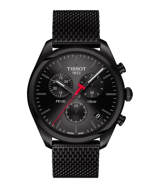 TISSOT Herren - Armbanduhr PR 100 Chronograph T1014173305100