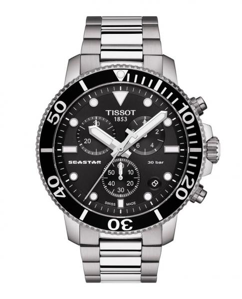 TISSOT Herren - Armbanduhr SEASTAR 1000 QUARZ Chronograph T1204171105100